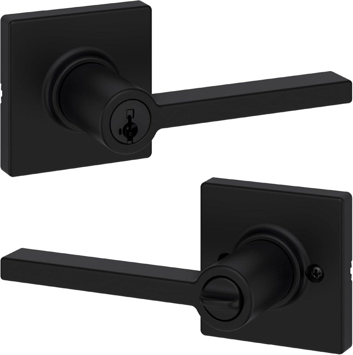 Kwikset Casey Entry Door Handle with Lock and Key - Iron Master Gates