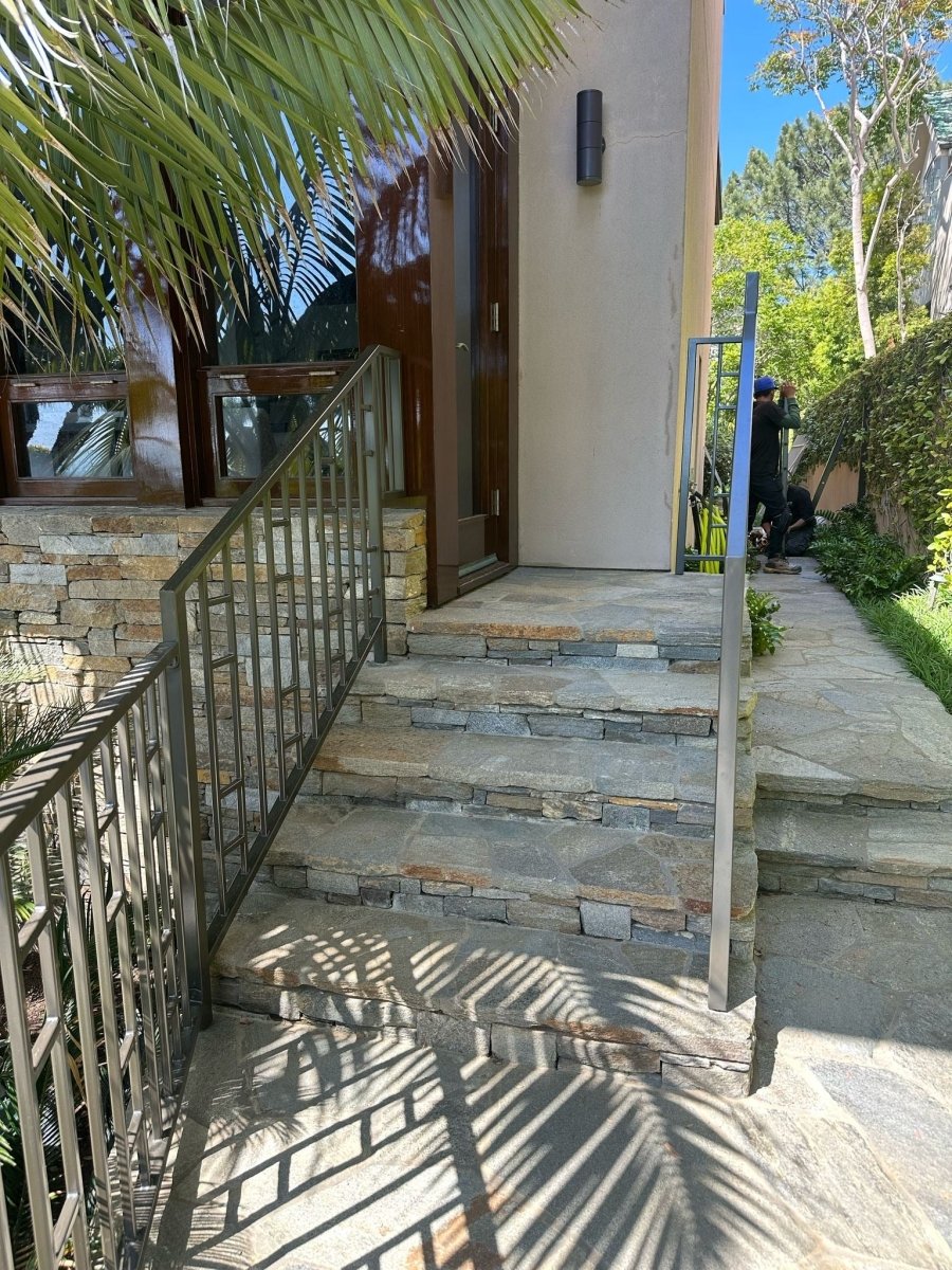 Metalized Custom Railing Installation in Corona Del Mar