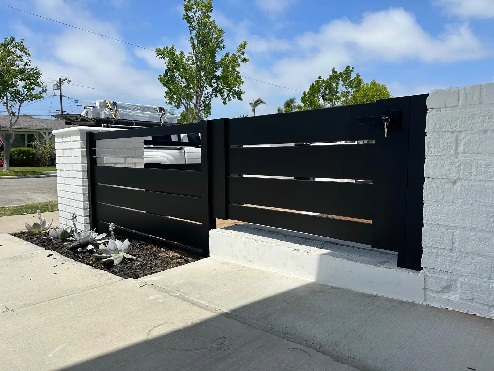 Wrought Iron Fence and Gate Installation