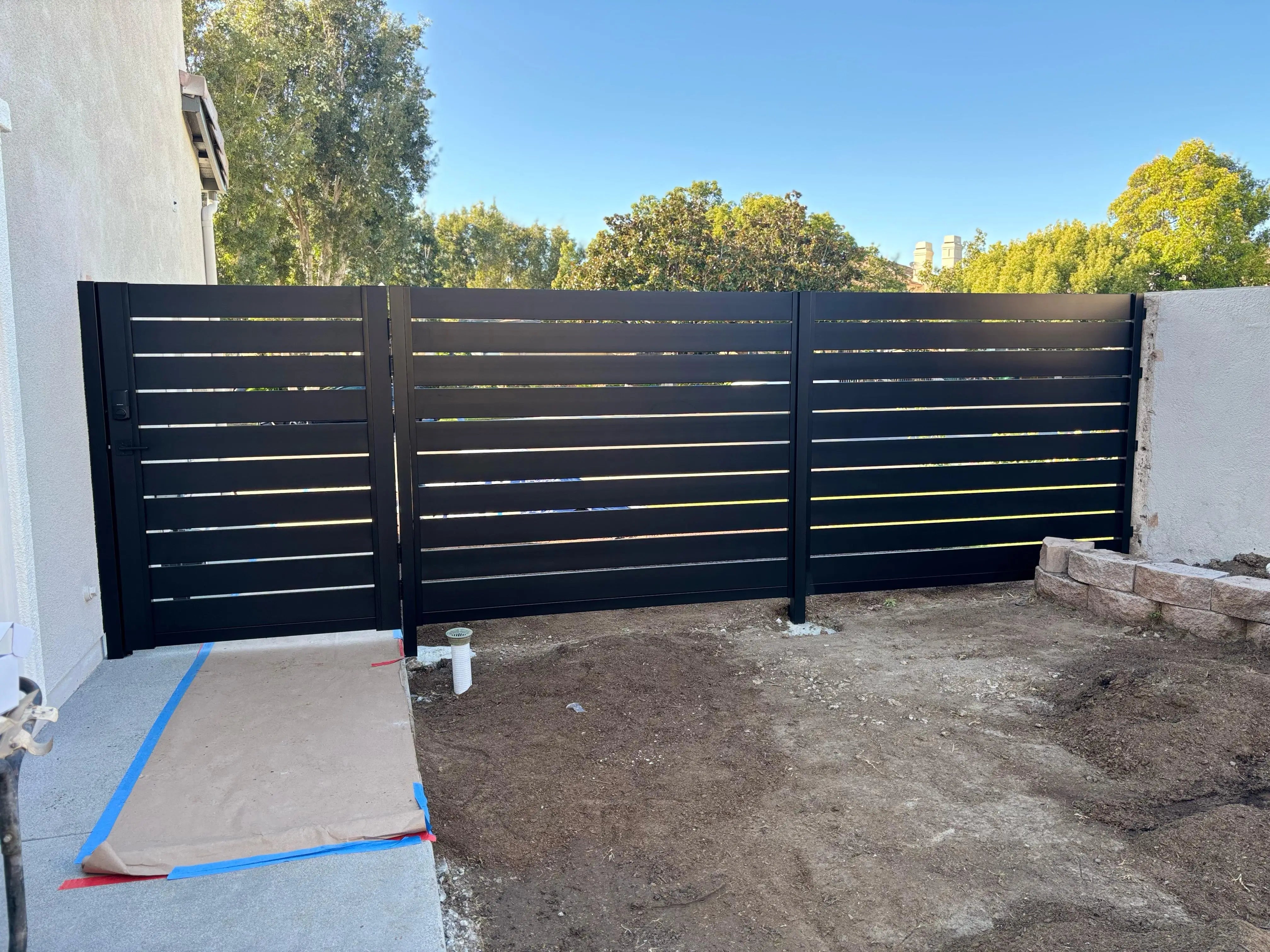 Wrought Iron Fence and Gate Installation