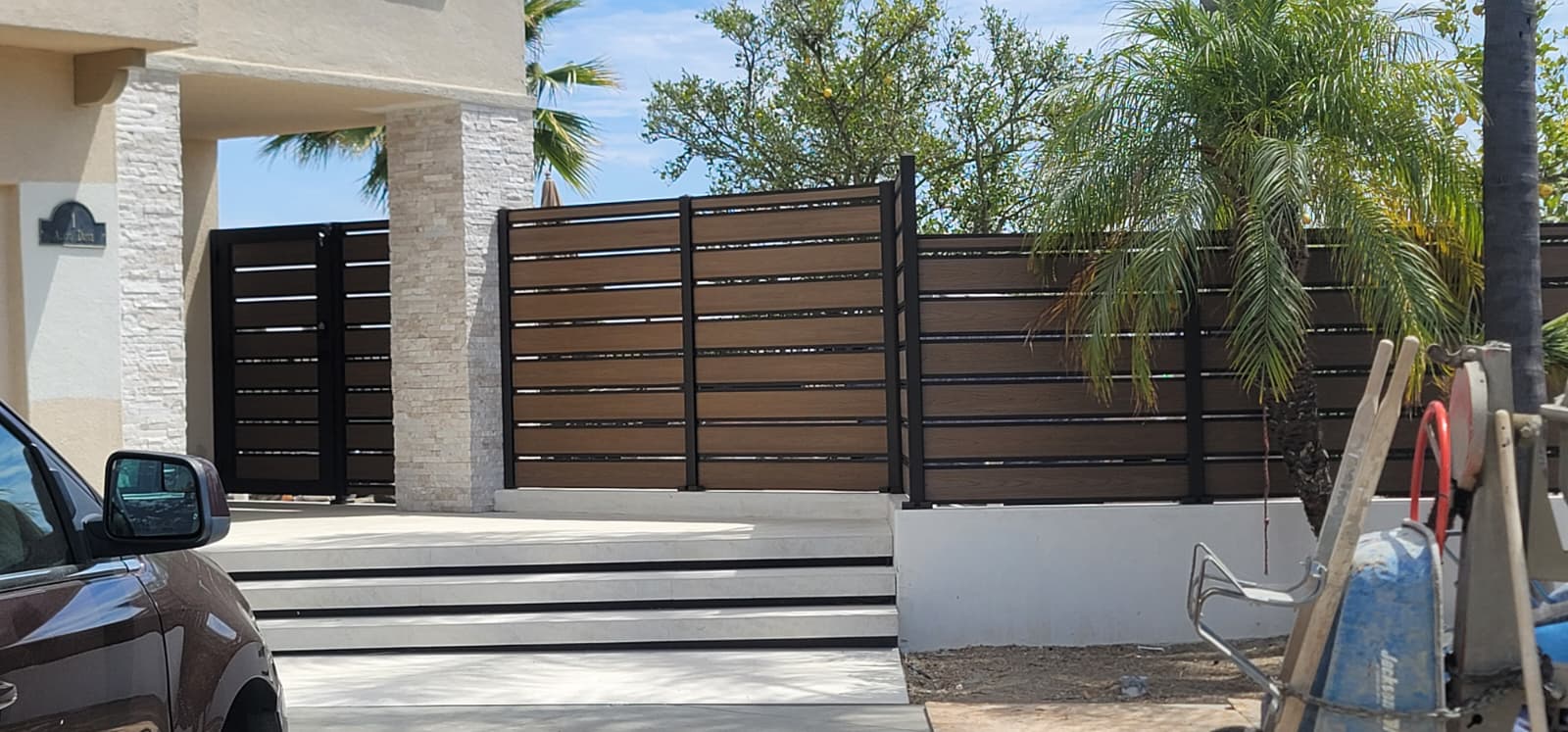 Custom Composite Wood & Aluminum Gate and Fencing in San Juan Capistrano